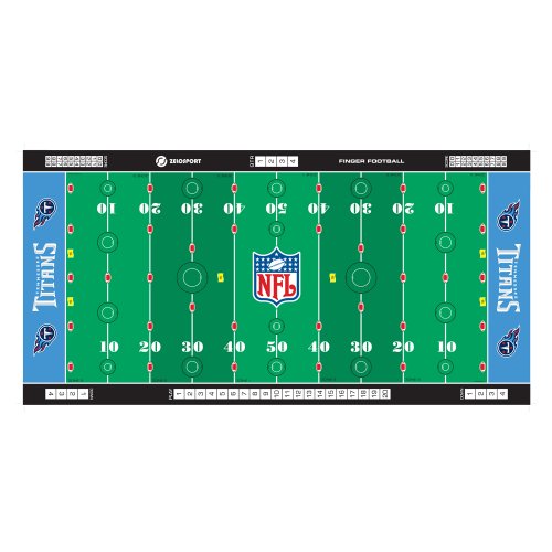 Zelosport Boys Nfl Licensed Finger Football Game Mat - Titans, Green