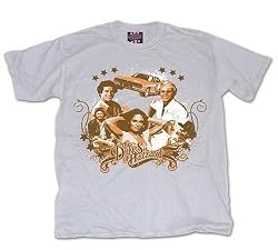 Dukes of Hazzard Vintage Cast T-shirt Silver