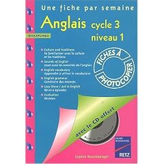 Anglais Cycle 3 niveau 1 (1CD audio)