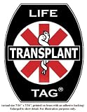 Transplant Medical ID Tags 5-pack