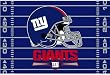 New York Giants Tufted Floor Rug - NFL Football Fan Shop Sports Team Merchandise