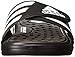 adidas Unisex Adissage Cloudfoam Slides Sandal, Black/White/Black, 6 US Men