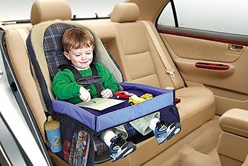 TSDACCE Foldable Safety Baby Car Seat Table Kids Play Travel Tray Drawing Board Waterproof (Size: 40cm by 32cm by 21cm)