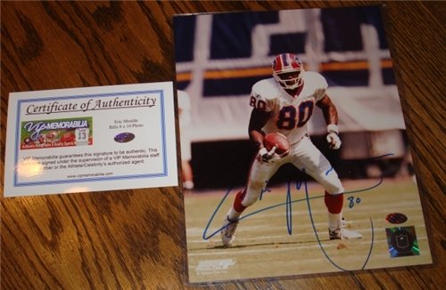 Eric Moulds Buffalo Bills Autographed/Hand Signed 8 x 10 Photo