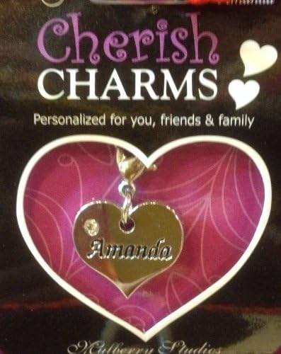 A Personal Bracelet/necklace/keychain's Name Charm: Amanda