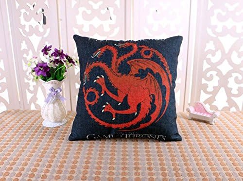 Game of Thrones Cotton &amp; Linen Pillowcase Decorative Throw Pillow Cover (2)