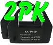 2 PK Compatible Panasonic KX-P2130 / 2135 Black Printer Ribbons (KX-P160), Works for KX-P2130, KX-P2135