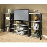 Glass Shelved Entertainment Unit by Home Line