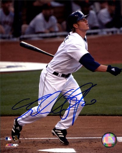 Khalil Greene Autographed/Hand Signed Hitting 8x10 Photo