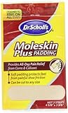 Dr. Scholl's Moleskin Plus 4  5/8-Inch X 3 3/8 Inch  Padding, 3 Count Package