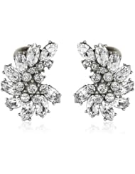 Ben-Amun Jewelry Swarovski Crystal Cluster Clip-On Earrings