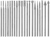 Diamond Burr Set 20pc 3/32 inch shank