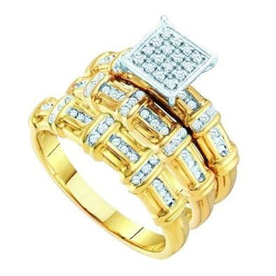 Cheap Girls Jewelry 0.31CT DIAMOND FASHION TRIO SET For Sale