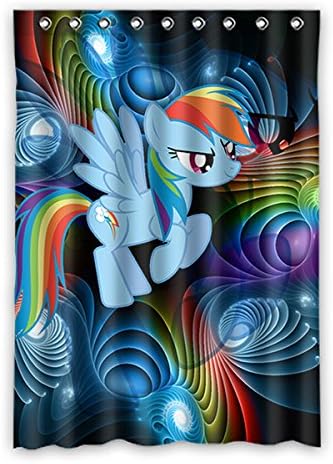 XIANXIAN Fashion My Little Pony Pattern Polyester Window Curtain 52"x72" (1 piece)
