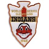 1948 Cleveland Indians World Series Baseball Patch - Cooperstown Collection