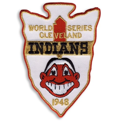 1948 Cleveland Indians World Series Baseball Patch - Cooperstown Collection