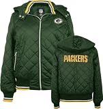 Green Bay Packers -Women's- Diamond Quilted Full Zip Hooded Jacket