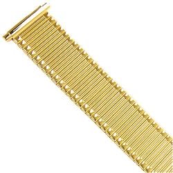 Watch Band Expansion Metal Stretch Gold Plated Thin line fits 16mm to 20mm