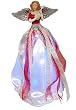 13" Fiber Optic LED Lighted Angel with Mandolin Christmas Table Top Figure