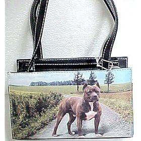 Pit Bull Terrier Handbag Purse Pitbull Dog Evening Bag
