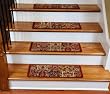 Premium Carpet Stair Treads - Panel Red 13 Pack