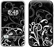 B&W Fleur Design Decorative Skin Decal Sticker for Apple 3G iPhone/ Apple iPhone 3GS 3G S