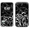 B&W Fleur Design Decorative Skin Decal Sticker for Apple 3G iPhone/ Apple iPhone 3GS 3G S