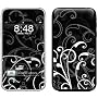 B&W Fleur Design Decorative Skin Decal Sticker for Apple 3G iPhone/ Apple iPhone 3GS 3G S
