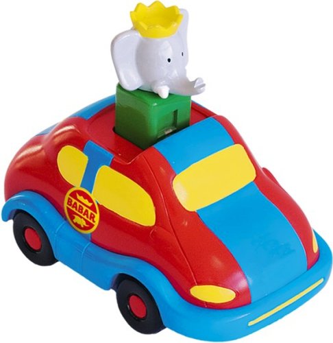 Lansay - 15994 - Jouet Premier Age - Vehicules Babar Pousse et Go - la voiture de course