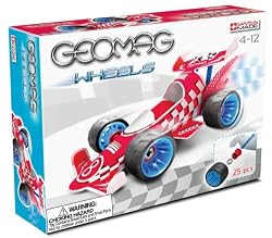 GEOMAG RED WHEELS RACE SET - 25 PIECES