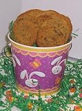 Gourmet Food : Scott's Cakes Cookie Combos - Brownie Chunk and Peanut Butter 1lb. Purple Bunny Pail