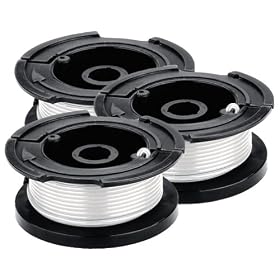 Click here to buy Black and Decker AF-100-3ZP String Trimmer Replacement Spool With 30 Feet Of .065 Line - 3... by Black & Decker.