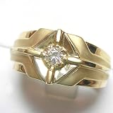 14K Diamond Man's Ring