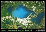 New Orleans From Space, Art Poster