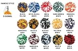 Getz Youth Cheerleaders 2 Color Mix Poms RED/BLACK 1/2 W X 6 L (770 STRANDS) SOLD INDIVIDUALLY