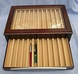 Infinity Instruments Tabletop Wood Pen Display Box With (Walnut)-10124A