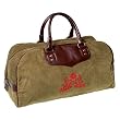 Olive N Figs Olive Corduroy Weekender/Duffel Bag - 100% Cotton with leather handles