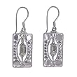 Sterling Silver Aquamarine Dangle Earrings, by Sajen