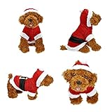 Smartbargain Pet Puppy Dog Christmas Clothes Santa Claus Costume Outwear Coat Apparel Hoodie (XS)