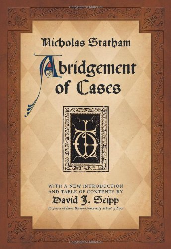 Abridgement of Cases