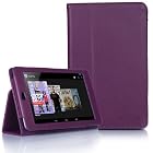 Supcase Google Nexus 7 Tablet Slim Fit Leather Case (Purple) with Stand-Black, Sapphire Blue, Green, Purple, Light Blue, Deep Pink, Deep Blue, Red, Pink, Yellow, White