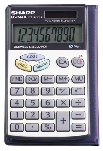 Sharp EL-480SRB 10-Digit Business Calculator