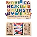 Melissa & Doug Alphabet Stamp Set and Alphabet Sound Puzzle Bundle
