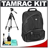 Tamrac 3380 Aero 80 Photo/Laptop Digital SLR Camera Backpack (Black) + Trip ....