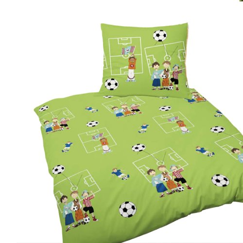 Bierbaum 2184_01 Kinder-Renforc&eacute;-Bettw&auml;sche, 140 x 200 + 70 x 90 cm, sonne