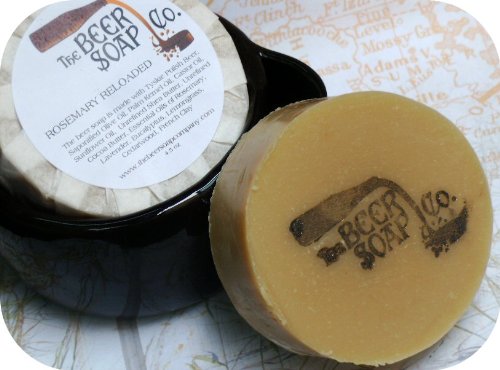 Rosemary Reloaded Shaving - Shampoo - Bath Beer Soap - Made with Tyskie Polish Lager