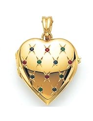 Victor Mayer 18K Gold Diamond Locket With Assorted Gems 18K Yellow Gold