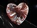 Orange & White Bijou Glass Heart Swirl Orange & White Bijou Glass Heart Swirl