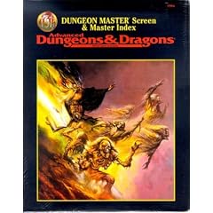 Dungeon Master Screen & Master Index (Advanced Dungeons & Dragons Accessory/9504)
