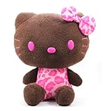 Eikoh Hello Kitty Leopard Print Big Plush - 11" Chocolate